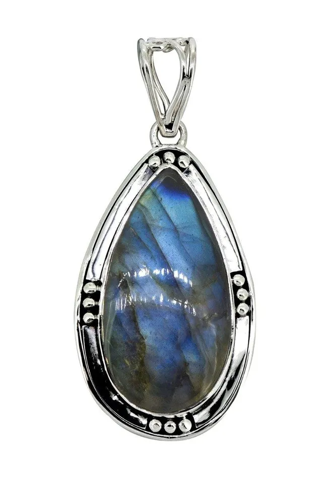 YoTreasure Labradorite Solid 925 Sterling Silver Pendant 2 12 Necklaces