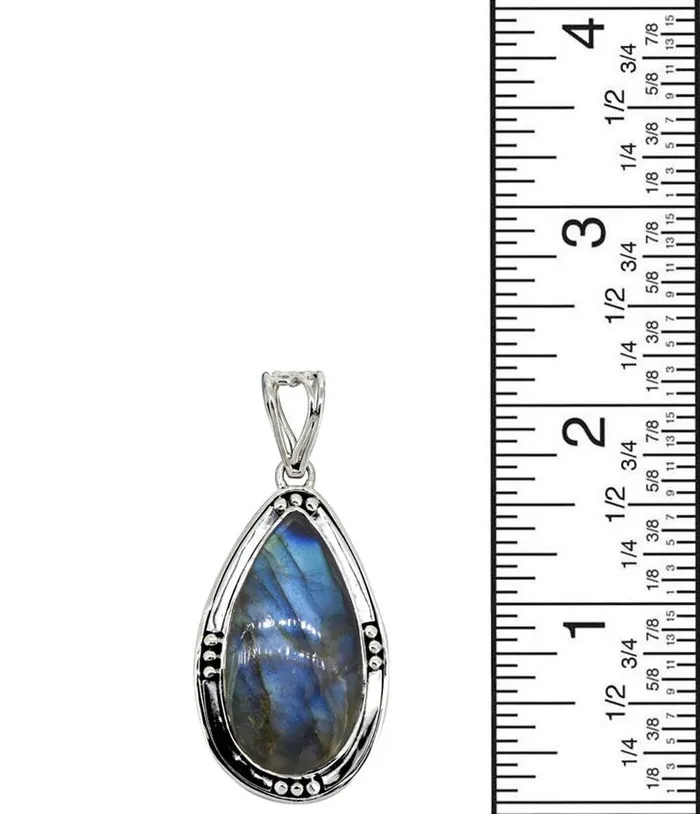 YoTreasure Labradorite Solid 925 Sterling Silver Pendant 2 12 Necklaces