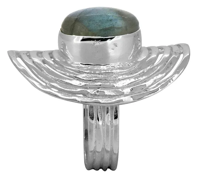 YoTreasure Rings Labradorite Solid 925 Sterling Silver Designer Ring Jewelry